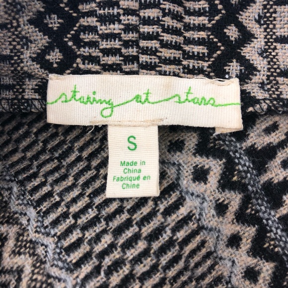 Staring at Stars Tan & Gray Vest, Size S - Picture 5 of 7